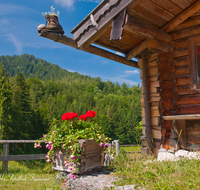 fileadmin/roha/images_galerie/Baum-natur-garten/Haus-Blumenschmuck-Deko/LANDA-ALM-0003-D-roha-Landart-Alm-Huette-Holz-Dachrinne-Blumenschmuck-Edelweiss-Bergschuh.png